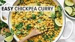 CHICKPEA CURRY | Easy Vegetarian Curry Recipe!