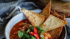 Chickpea & Rice Tortilla Soup