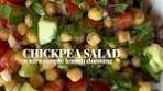 Chickpea salad with lemon dressing