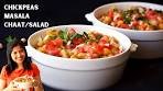 Chickpeas Vegan Salad Indian Style - Chana Masala Chaat