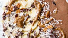 Chocolate Banana Oatmeal Smoothie Bowl