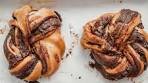 Chocolate Hazelnut Babka Buns | Nutella fans! I see you ...