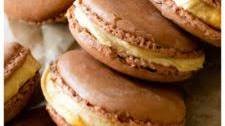 Chocolate Peanut Butter Macarons