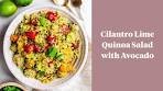 Cilantro Lime Quinoa Salad with Avocado Recipe | Daisybeet