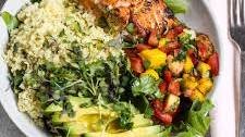 Cilantro Lime Salmon and Couscous Salad bowl – AFROVITALITYEATS