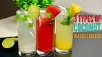 Coconut Water Coolers | Three Flavors of Easy Coconut Water ...