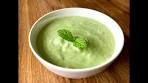 Cold cucumber avocado soup