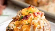 Crack Chicken Stuffed Baked Potatoes