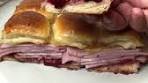 Cranberry ham and cheese sliders with brown sugar buttered ...