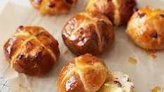 Cranberry & orange hot cross buns