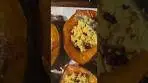 Cranberry Pecan Quinoa Stuffed Acorn Squash