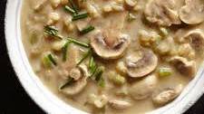 Cream of Mushroom & Barley Soup