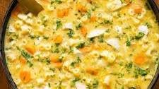 Creamy Chicken Parmesan Pasta Soup