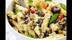 Creamy Eggplant Pasta with Ricotta Pesto & Olives 🍝🌿A quick ...