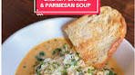 creamy garlic parmesan soup 🥣 full recipe 👇🏻 What you’ll ...