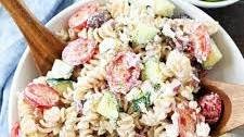 Creamy Greek Pasta Salad