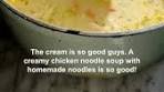 Creamy Homestyle Chicken Noodle Soup. The perfect comfort ...