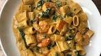 Creamy Shrimp and Spinach Pasta