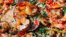 Creamy Shrimp with Spinach