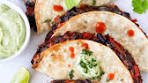 CRISPY BAKED BLACK BEAN TACOS with avocado lime ...