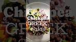 CRISPY CHICKPEA GREEK SALAD #chickpeas #healthy ...