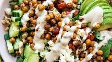 Crispy Chili Lime Garbanzo Beans Salad