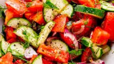 Cucumber Tomato Salad (Quick & Easy)