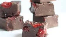 dark chocolate cherry fudge