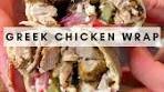 Delicious Greek Chicken Salad Wrap Recipe
