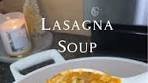 Delicious Lasagna Soup Recipe with Italian Sausage