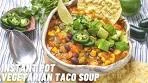 Dump-and-go Vegetarian Taco Soup