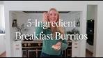 Easy 5-Ingredient Breakfast Burritos 🍳🌯 Perfect Meal Prep for ...