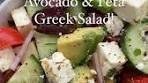 Easy Avocado & Feta Greek Salad
