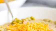 Easy Cheesy Broccoli Chowder With Ham