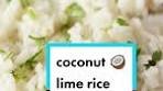 Easy coconut lime rice 🥥 just use the coconut milk can to ...