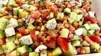 Easy crispy chickpea salad/ refreshing Greek salad recipe ...