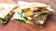 Easy Pesto Chicken Quesadillas
