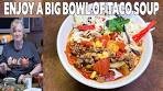 Easy TACO SOUP Ground Beef Recipe