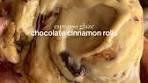 Espresso Glaze Chocolate Cinnamon Rolls Recipe