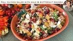 Fall Quinoa Salad with Kale & Butternut Squash | Autumn Salad