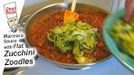 Flat Zoodles with Marinara Recipe - Best Zucchini Recipe