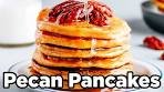 Fluffy Pecan Pancakes with Cinnamon