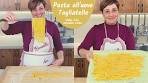 FRESH EGG PASTA - HOMEMADE TAGLIATELLE Easy Live ...