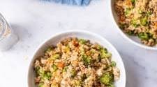 Fried Vegetable Brown Rice with Tofu