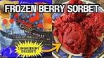 Frozen Berry Sorbet 🍧 5-Minute No-Churn Recipe | Healthy ...