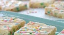 Funfetti Cookies Bars from a Cake Mix