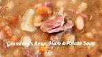 Grandma's Bean, Ham & Potato Soup