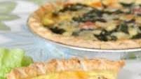 Greens, Eggs and Ham Quiche