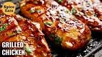 GRILLED CHICKEN WITH GARLIC AND LEMON | GRILLED ...
