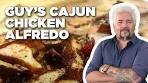 Guy Fieri Makes Cajun Chicken Alfredo | Guy's Big Bite | Food ...